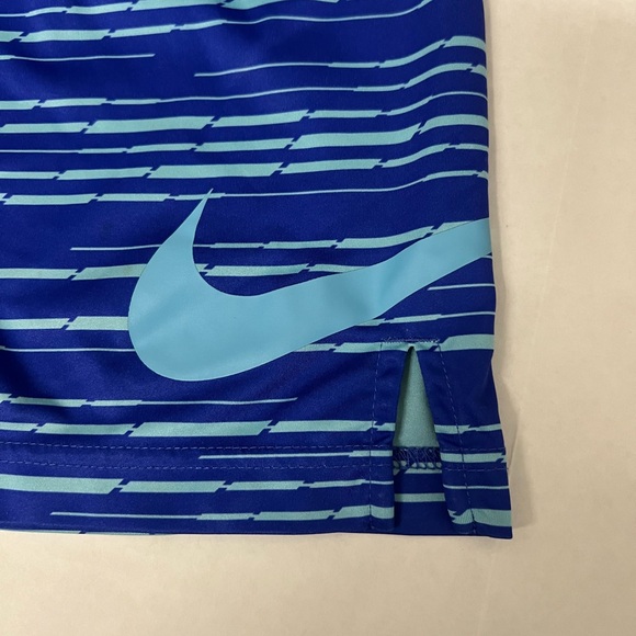 Nike - Pro Training Shorts - Blue - Dri-Fit - Stretch Pullover Elastic Waist - Picture 3 of 11